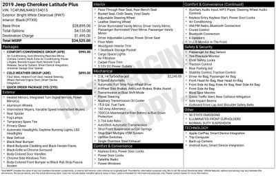 2019 Jeep Cherokee Latitude Plus