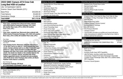 2022 GMC Canyon AT4 w/Leather