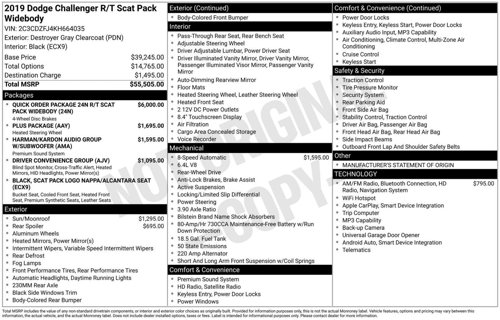 2019 Dodge Challenger R/T Scat Pack Widebody