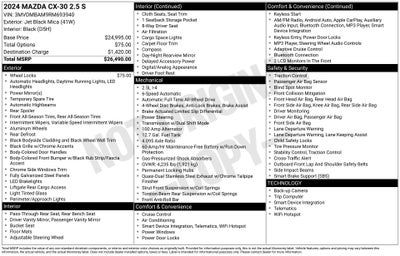 2024 Mazda Mazda CX-30 2.5 S