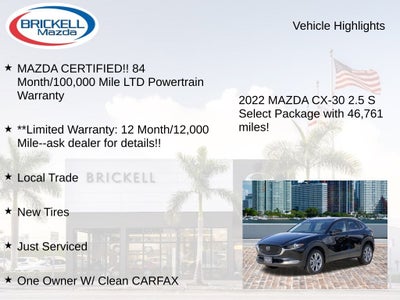2022 Mazda Mazda CX-30 2.5 S Select Package