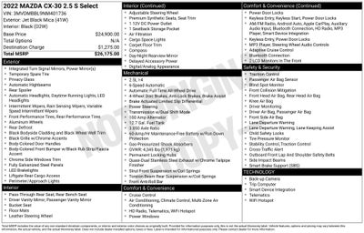 2022 Mazda Mazda CX-30 2.5 S Select Package