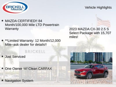 2023 Mazda Mazda CX-30 2.5 S Select Package
