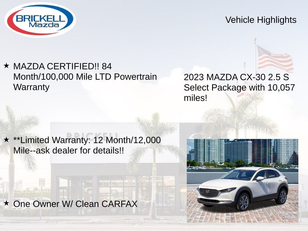 2023 Mazda Mazda CX-30 2.5 S Select Package