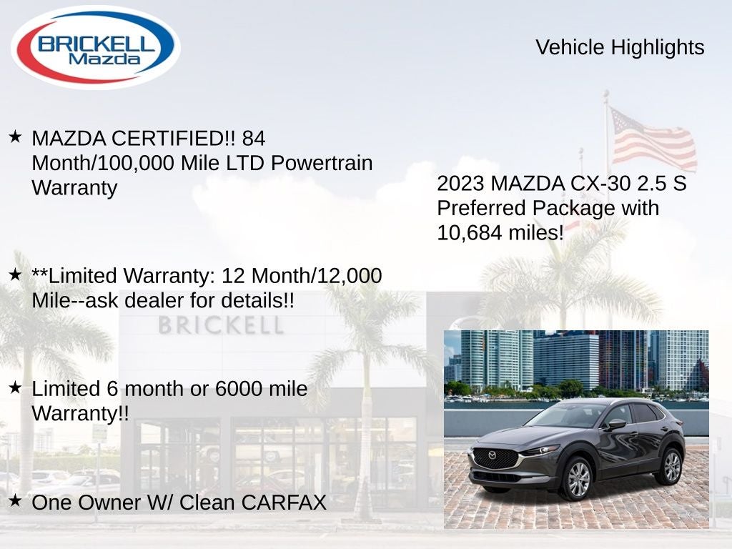 2023 Mazda Mazda CX-30 2.5 S Preferred Package