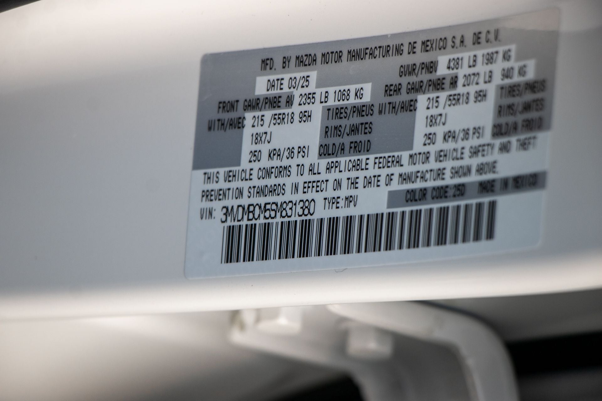 2025 Mazda Mazda CX-30 2.5 S Preferred Package