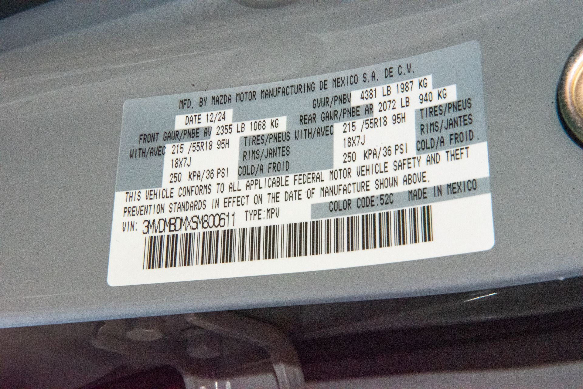 2025 Mazda Mazda CX-30 2.5 S Premium Package