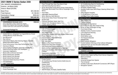 2021 BMW 3 Series 330i