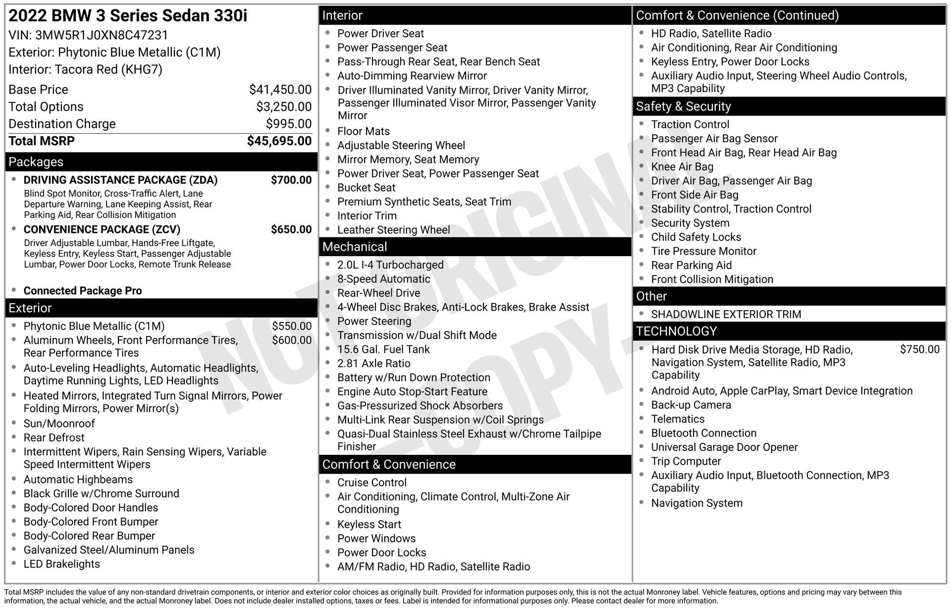 2022 BMW 3 Series 330i
