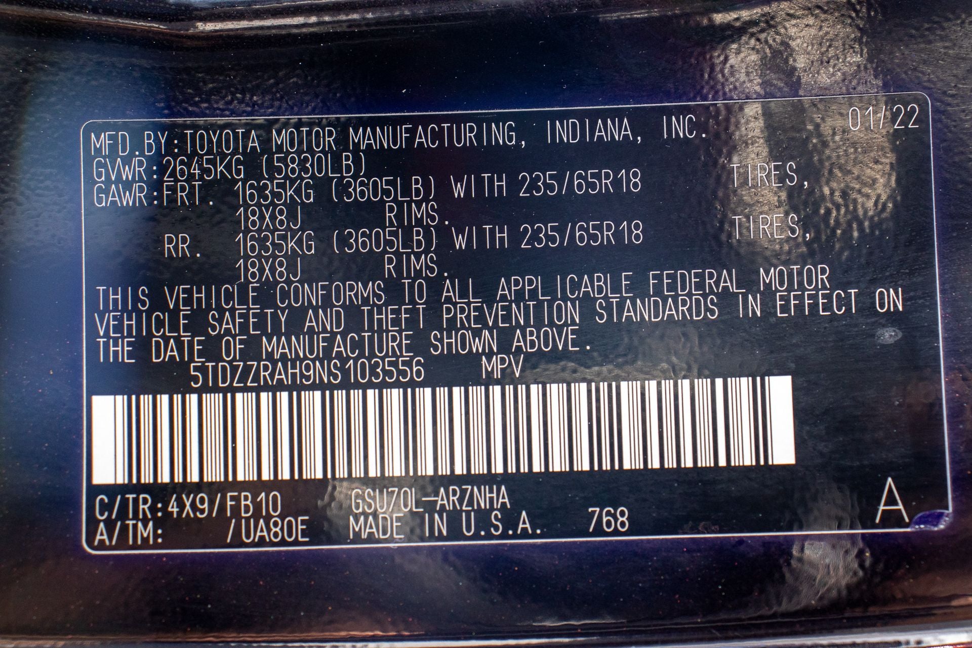 2022 Toyota Highlander LE