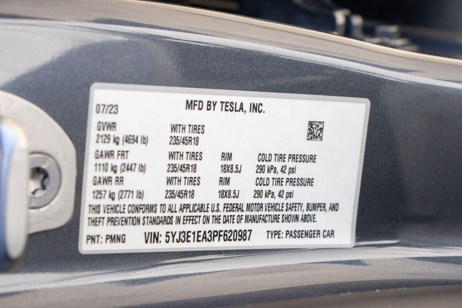 2023 Tesla Model 3 Base