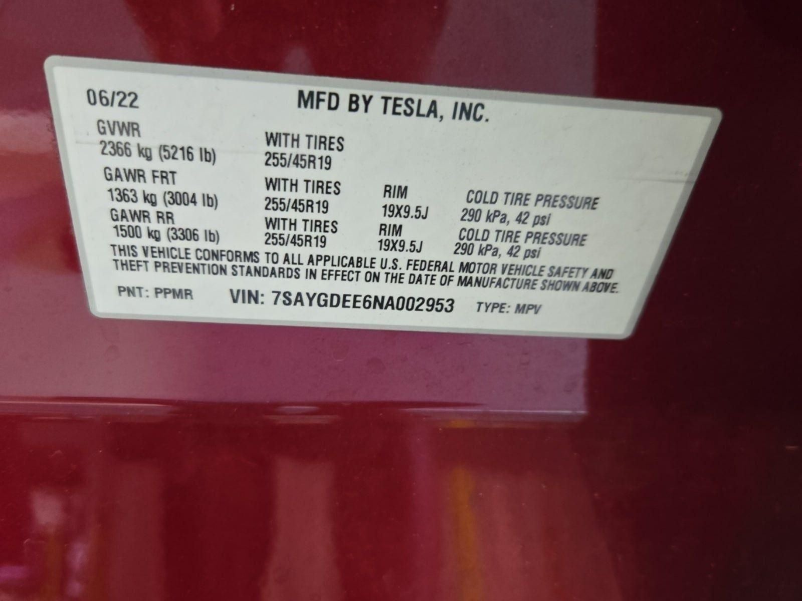 2022 Tesla Model Y Long Range