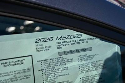 2026 Mazda Mazda3 2.5 S Carbon Edition