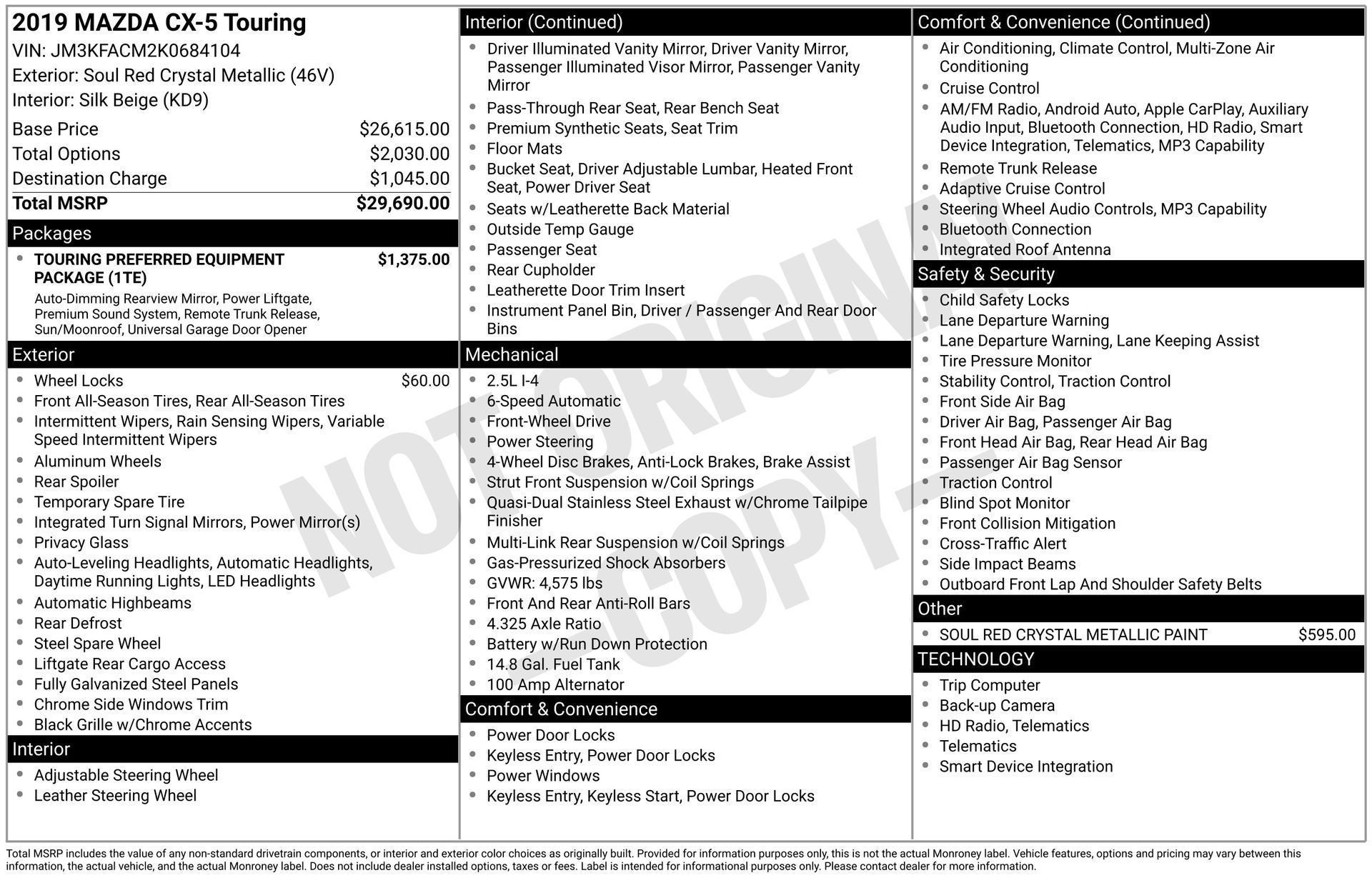 2019 Mazda Mazda CX-5 Touring