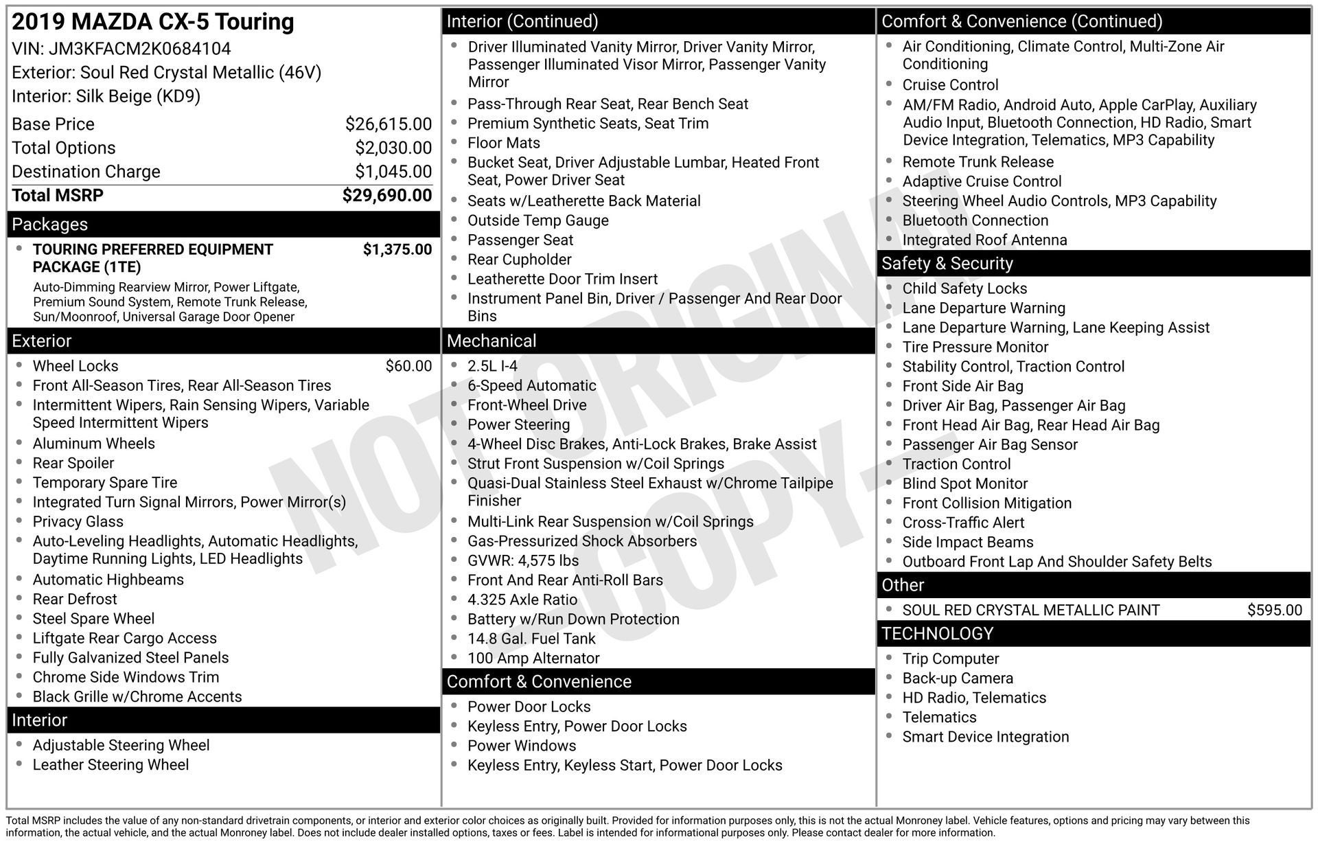 2019 Mazda Mazda CX-5 Touring