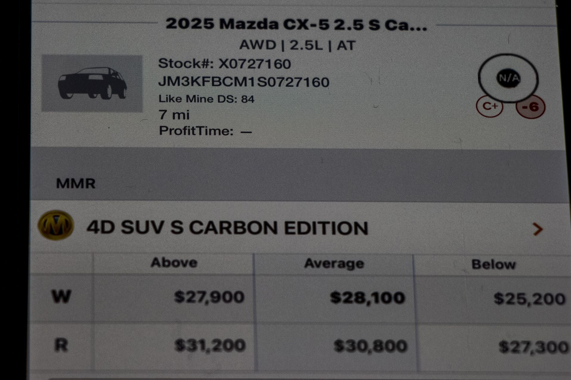 2025 Mazda Mazda CX-5 2.5 S Carbon Edition
