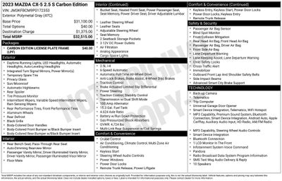 2023 Mazda Mazda CX-5 2.5 S Carbon Edition