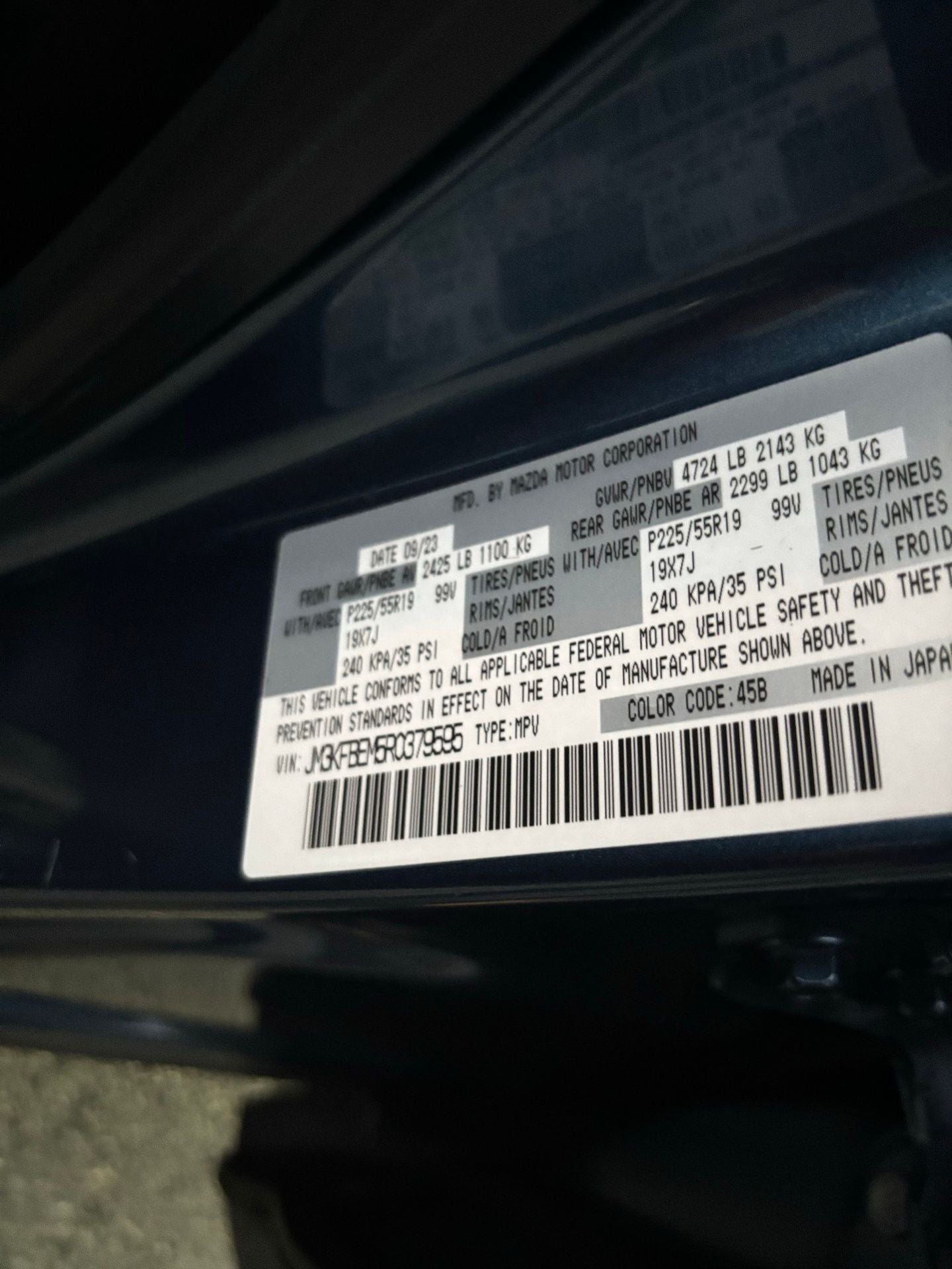 2024 Mazda Mazda CX-5 2.5 S Premium Plus Package