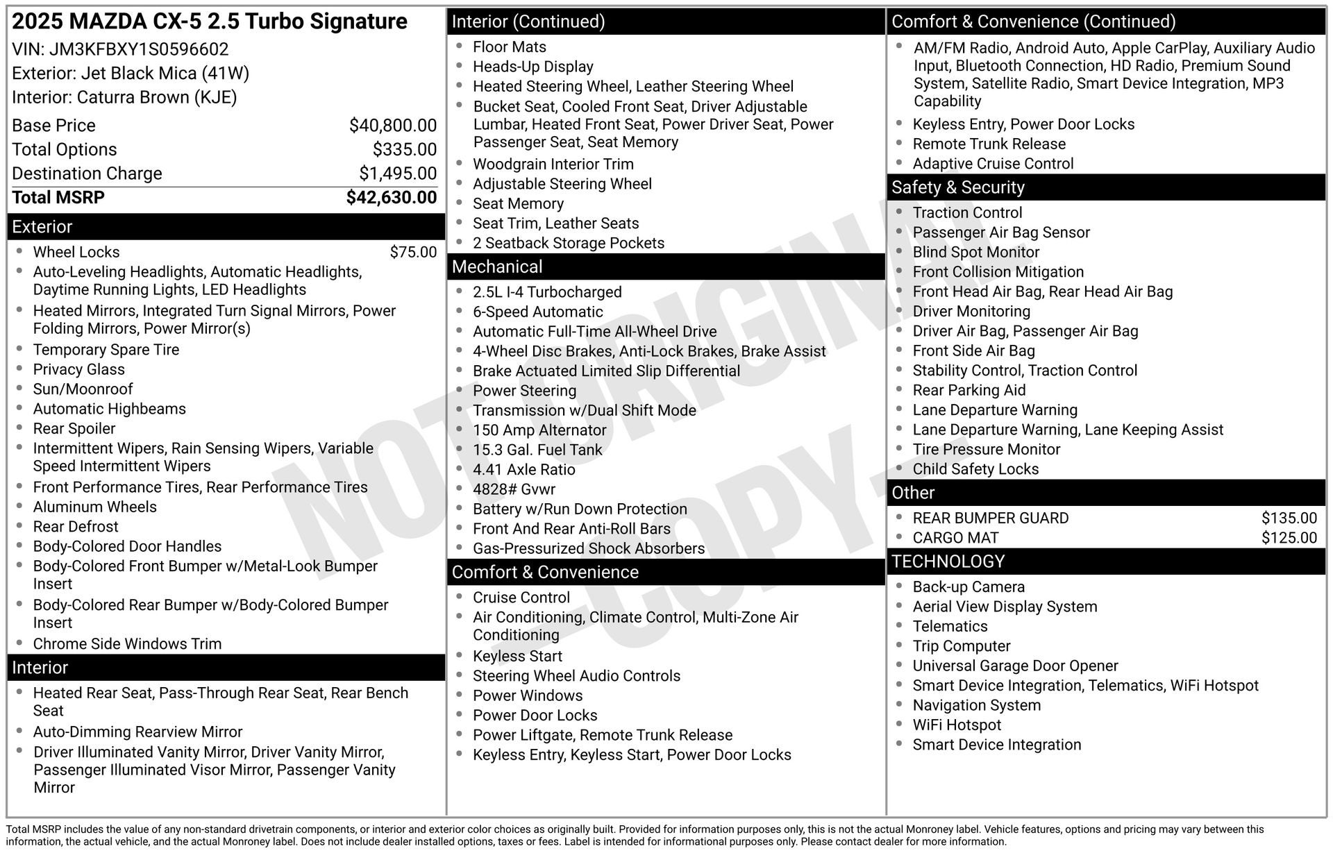 2025 Mazda Mazda CX-5 2.5 Turbo Signature