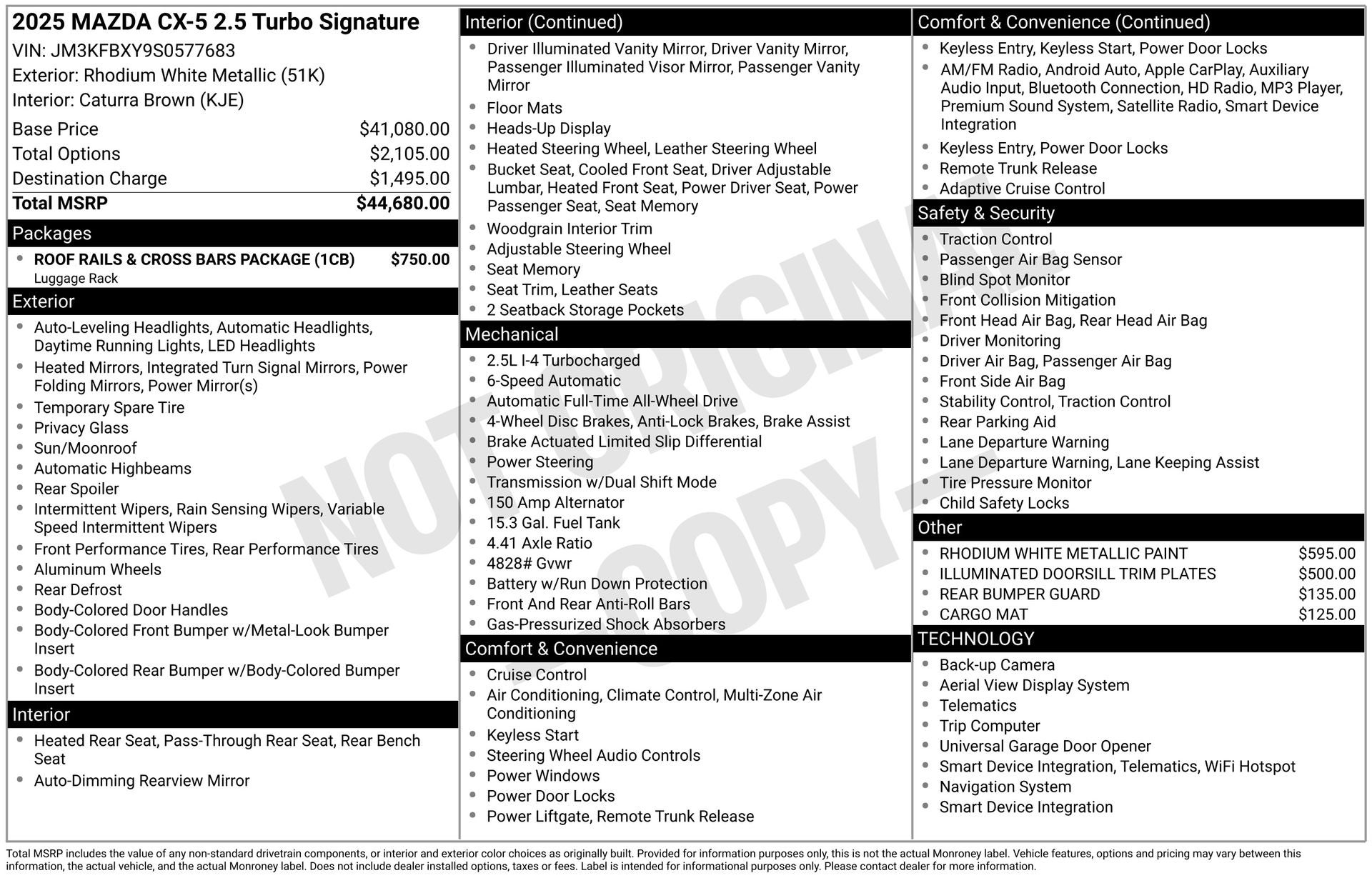 2025 Mazda Mazda CX-5 2.5 Turbo Signature