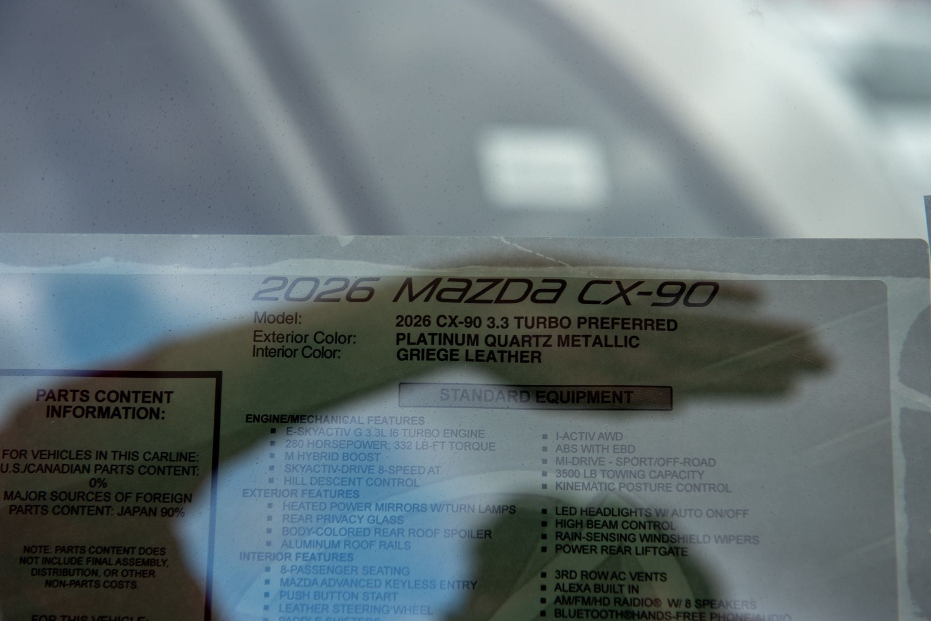 2026 Mazda Mazda CX-90 3.3 Turbo Preferred