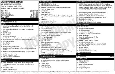 2022 Hyundai Elantra N Base