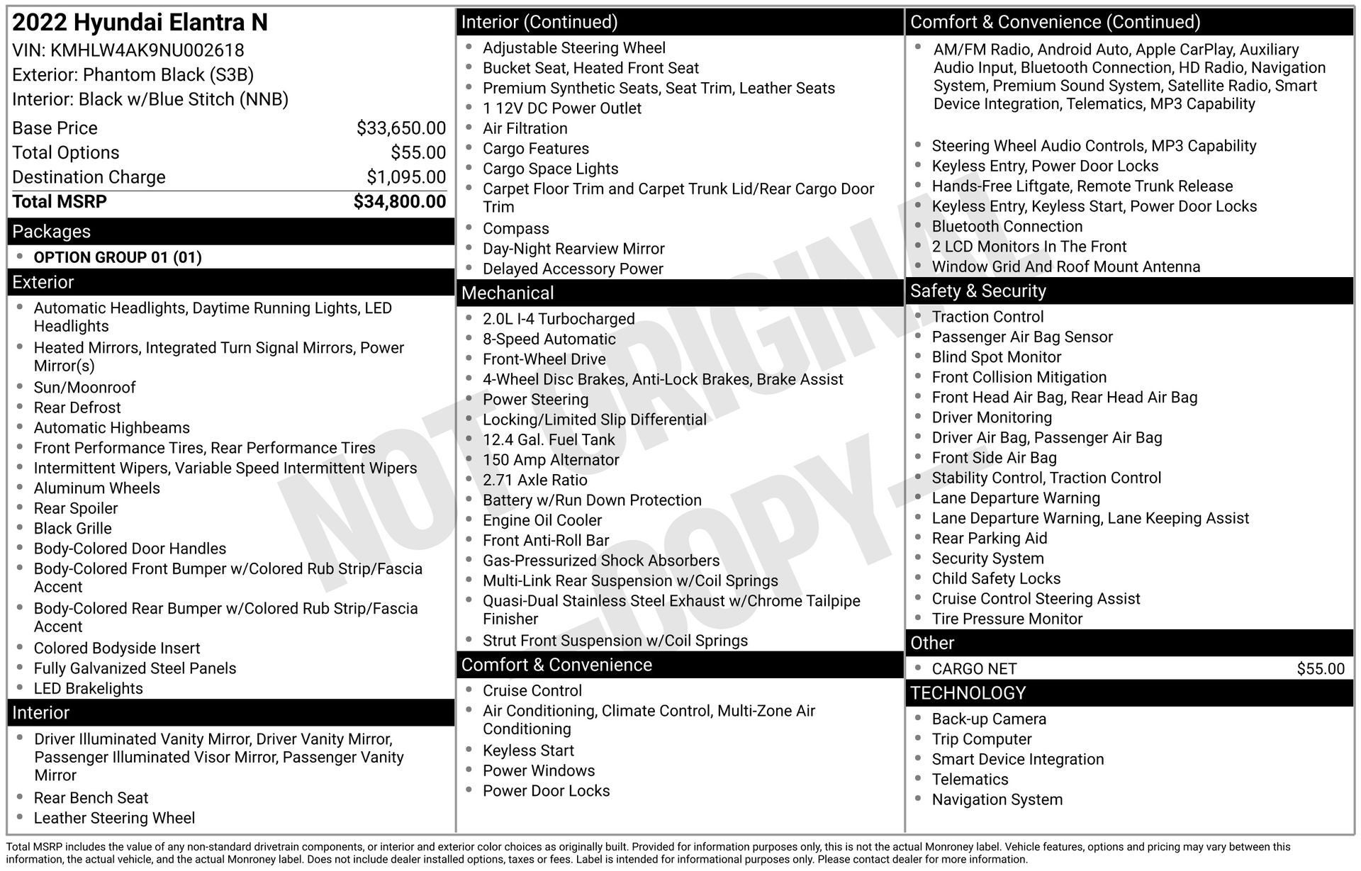 2022 Hyundai Elantra N Base