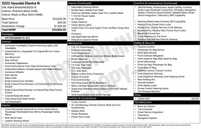 2022 Hyundai Elantra N Base