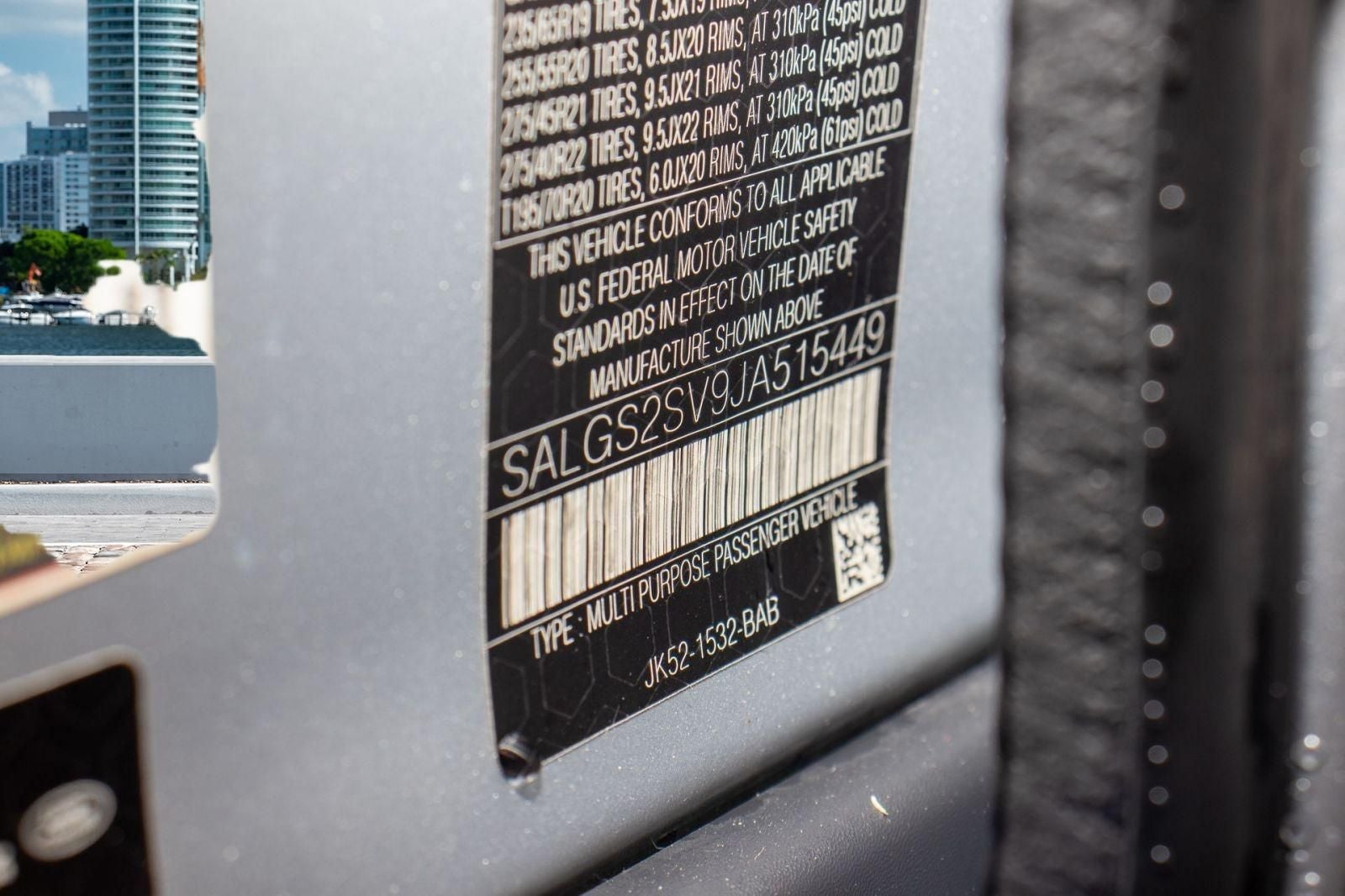 2018 Land Rover Range Rover 3.0L V6 Supercharged HSE