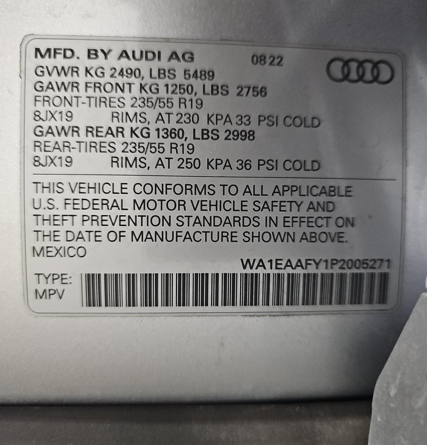 2023 Audi Q5 45 S line Premium quattro