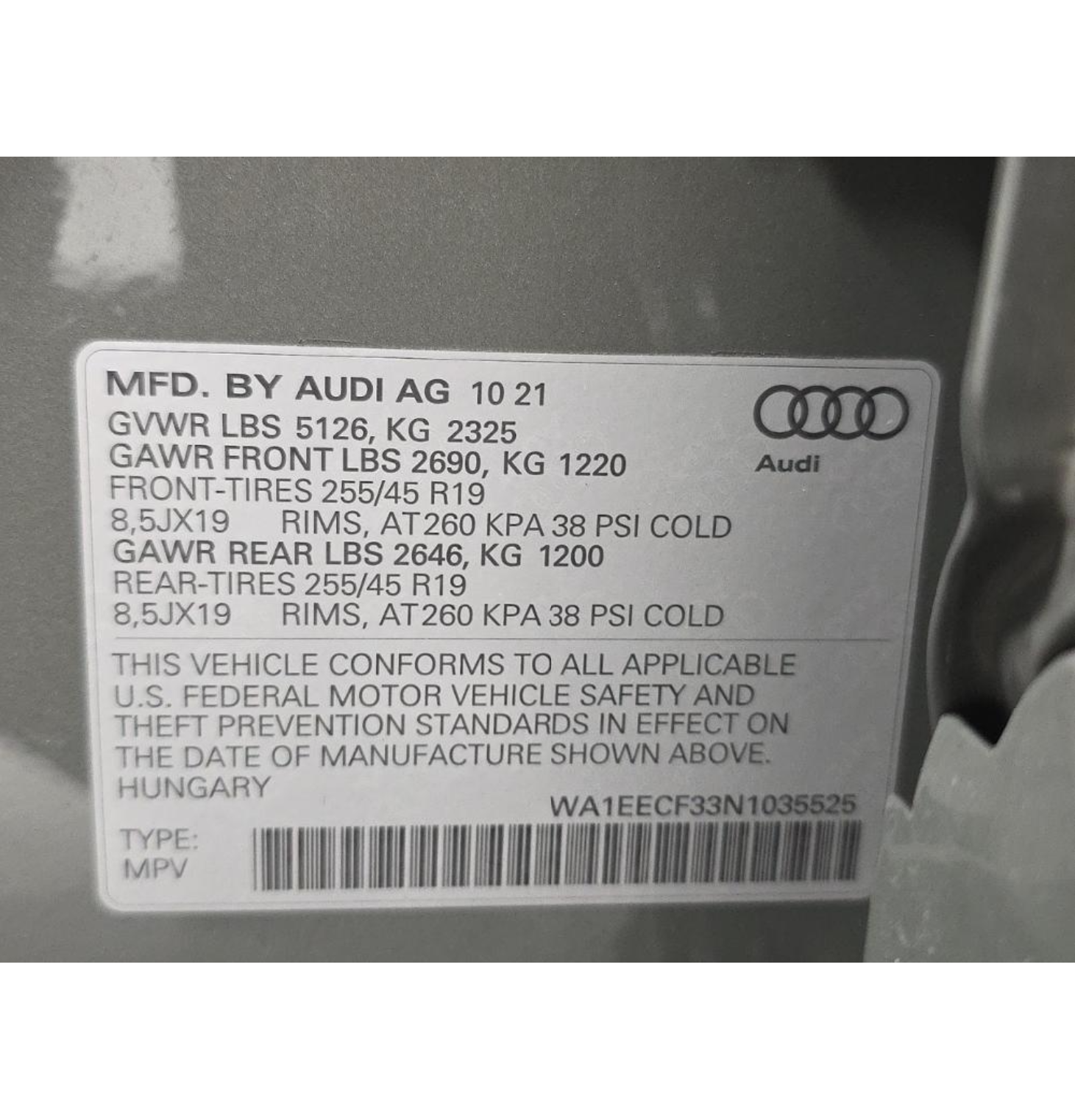 2022 Audi Q3 Premium Plus S Line quattro