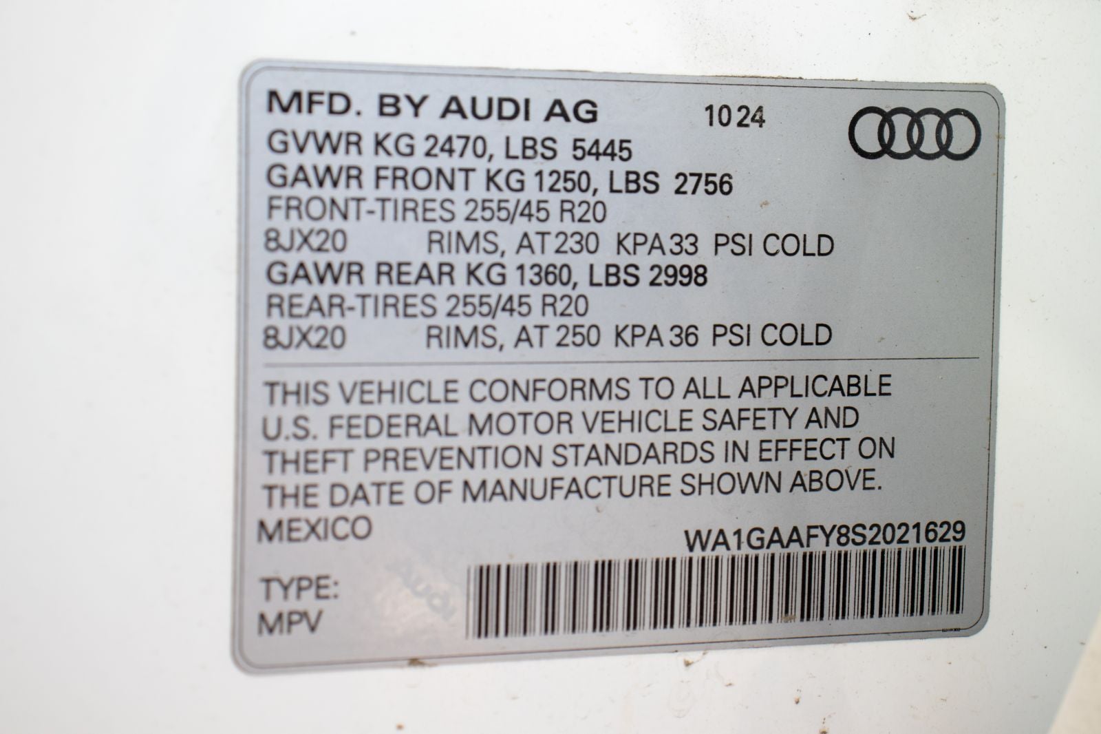 2025 Audi Q5 45 S line Premium Plus quattro