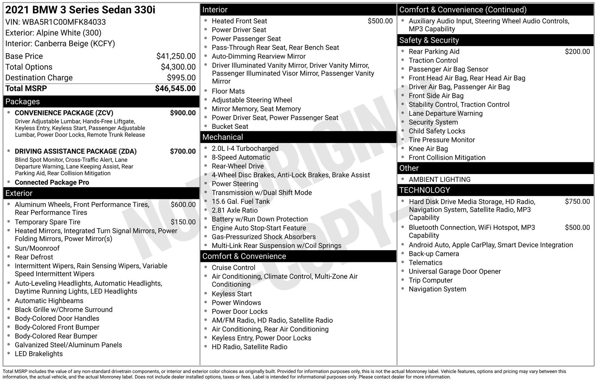 2021 BMW 3 Series 330i
