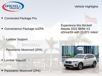 2022 BMW X3 sDrive30i