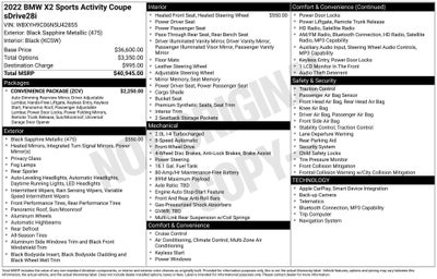 2022 BMW X2 sDrive28i