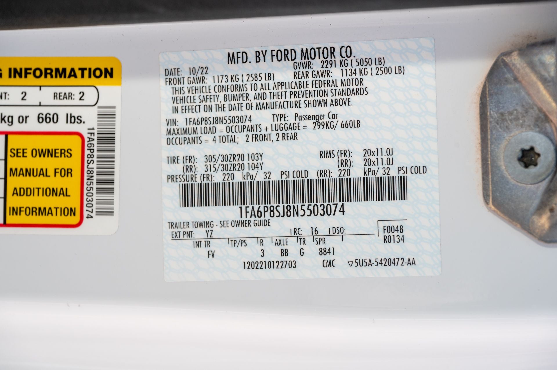 2022 Ford Mustang Shelby GT500