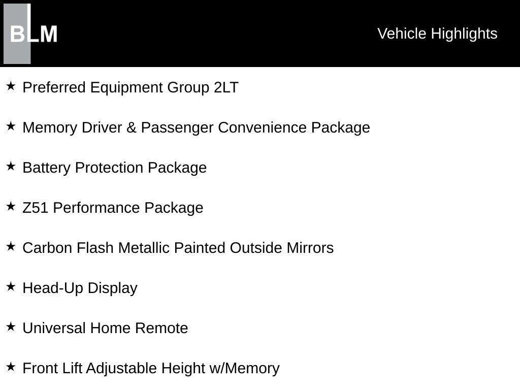 2022 Chevrolet Corvette Stingray 2LT