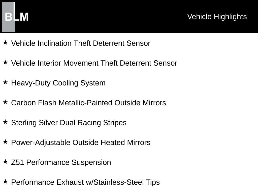 2022 Chevrolet Corvette Stingray 2LT