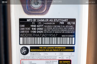 2018 Mercedes-Benz AMG® GT Base