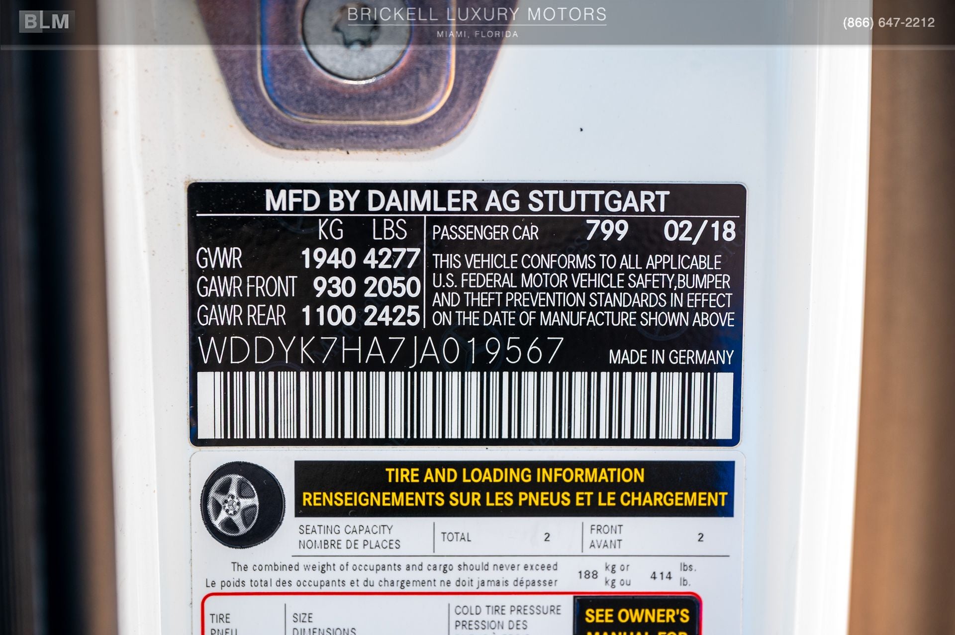 2018 Mercedes-Benz AMG® GT Base