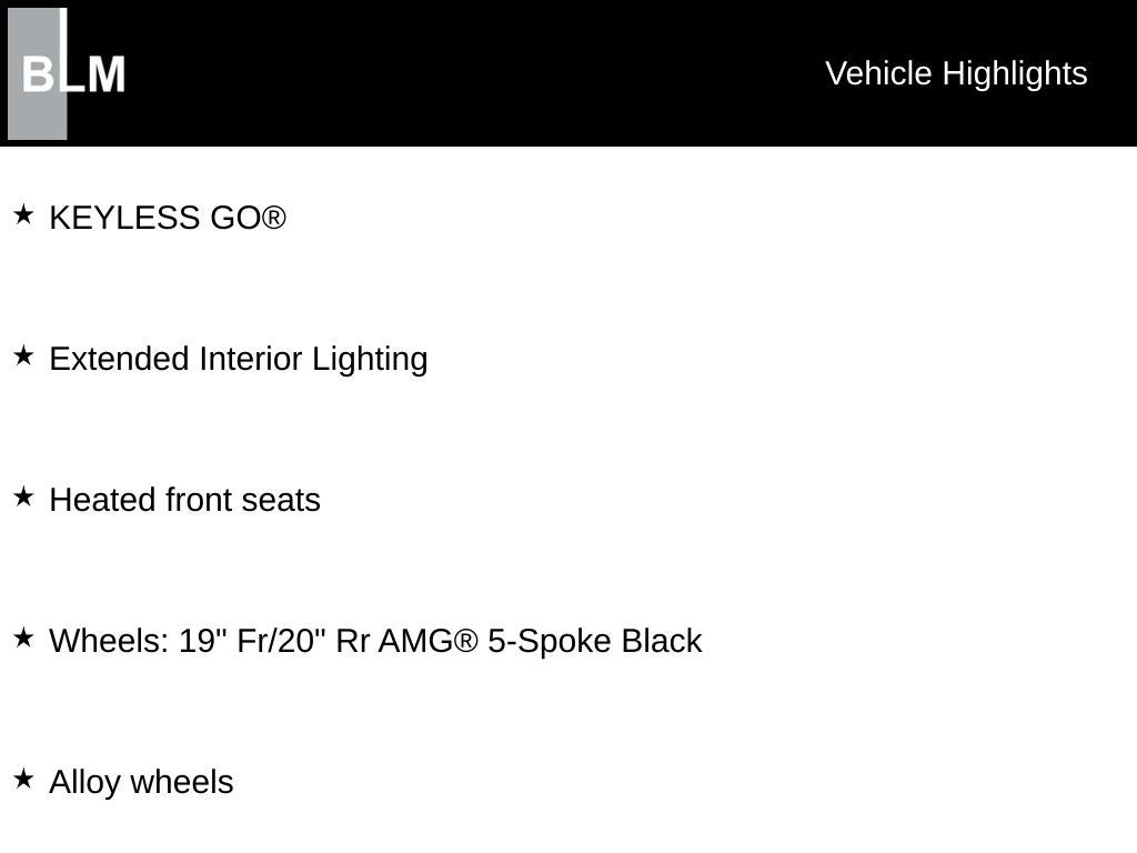 2018 Mercedes-Benz AMG® GT Base