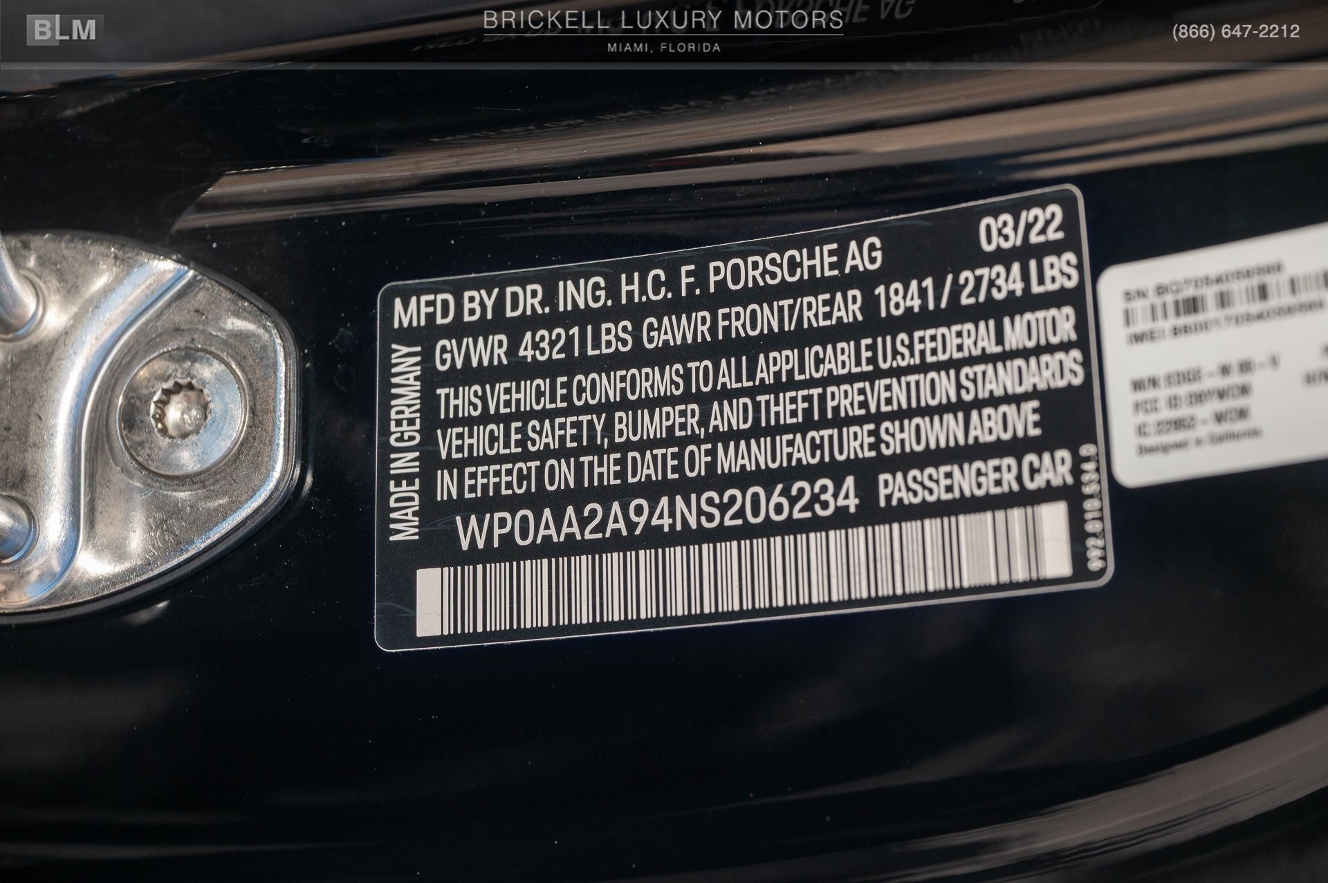 2022 Porsche 911 Carrera