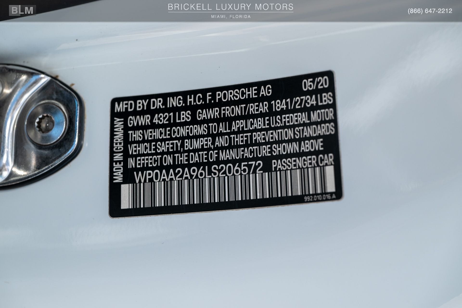 2020 Porsche 911 Carrera