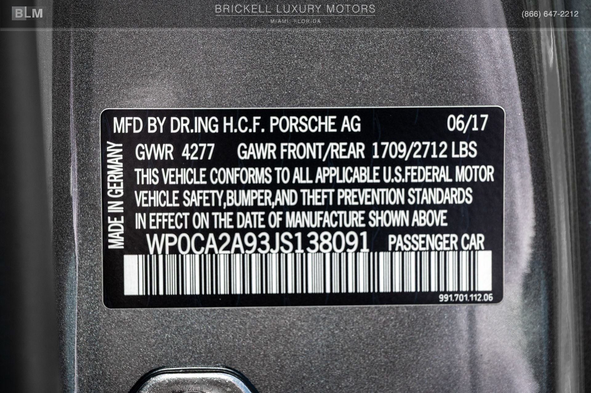 2018 Porsche 911 Carrera