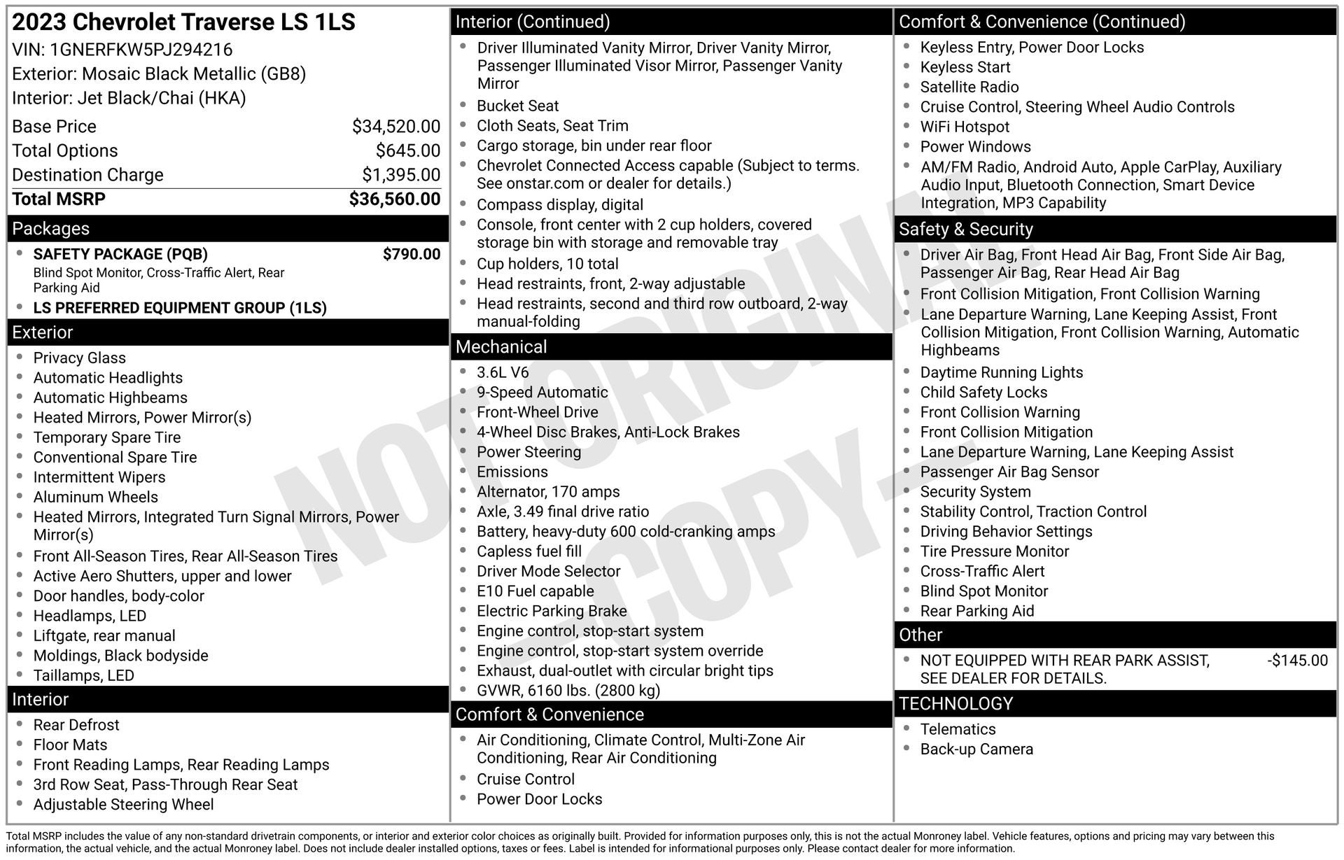 2023 Chevrolet Traverse LS