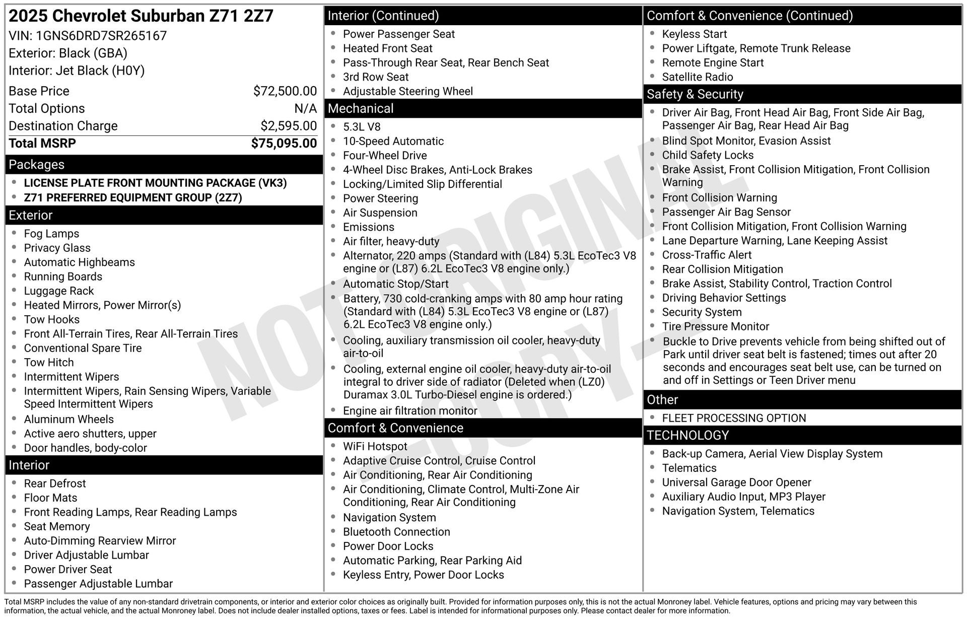 2025 Chevrolet Suburban Z71