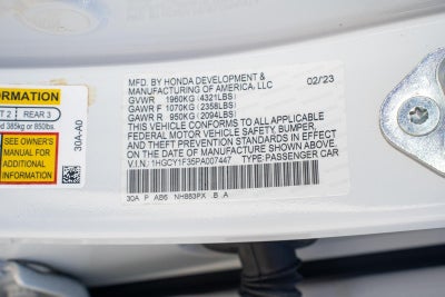 2023 Honda Accord EX