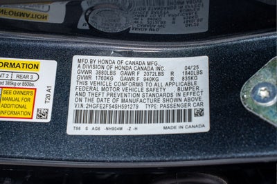 2025 Honda Civic Sport