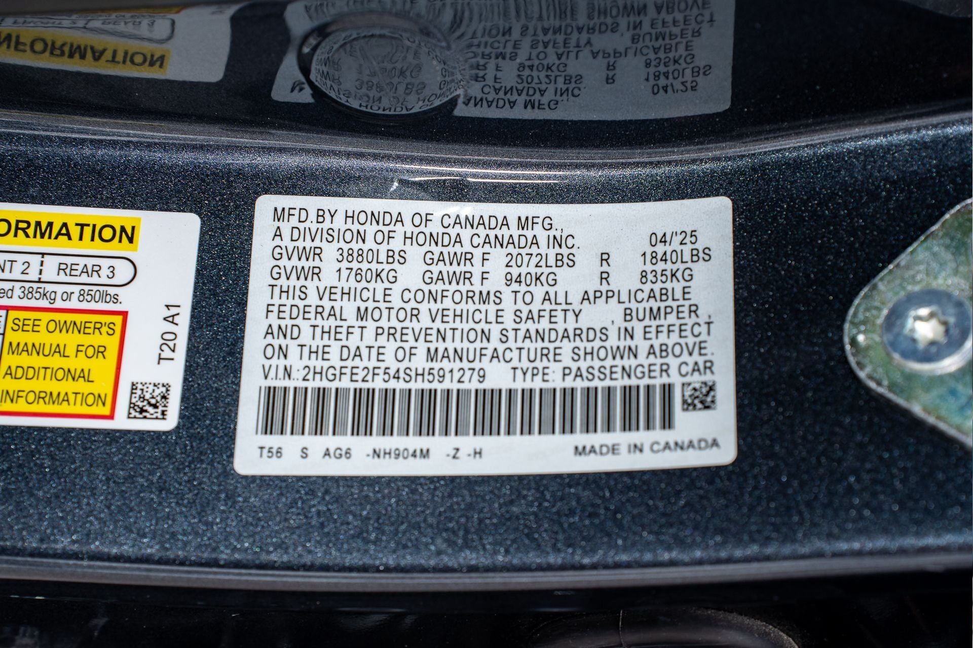 2025 Honda Civic Sport