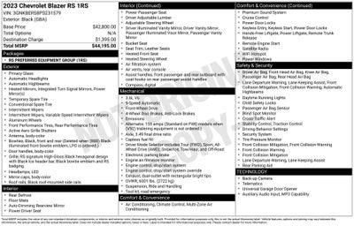 2023 Chevrolet Blazer RS